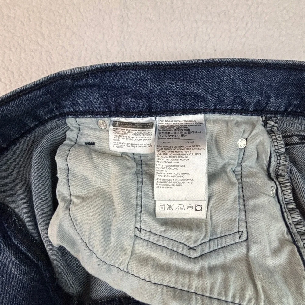 Levi's 541 Athletic Taper Jeans Mens 42x32 (41x30 ACTUAL) Blue Stretch Med. Wash